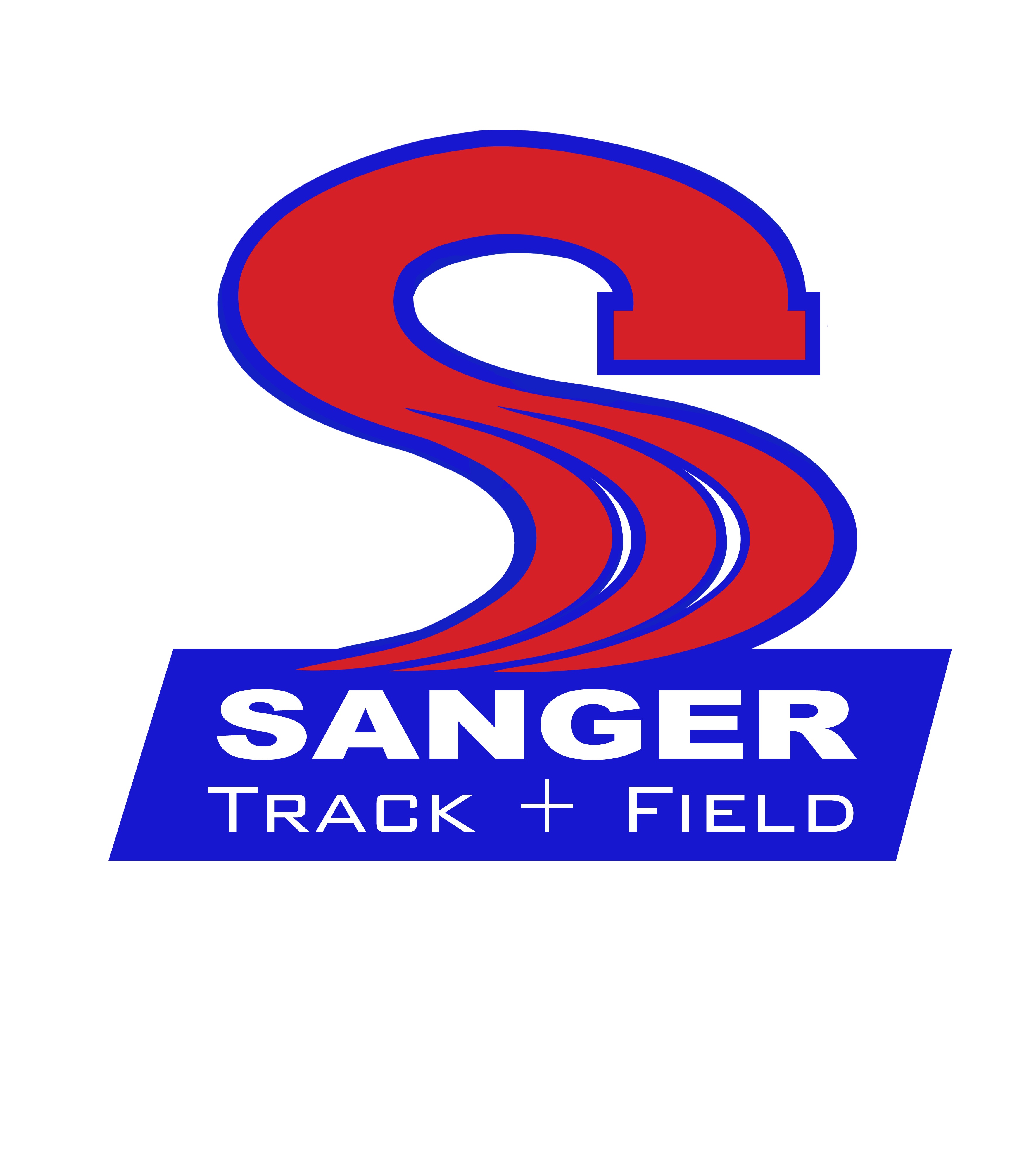 Sanger Track and Field Logo